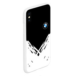 Чехол iPhone XS Max матовый BMW стильная геометрия спорт, цвет: 3D-белый — фото 2