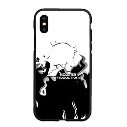 Чехол iPhone XS Max матовый Kojima Productions black flame, цвет: 3D-черный