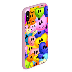 Чехол iPhone XS Max матовый Улыбка любви, цвет: 3D-розовый — фото 2