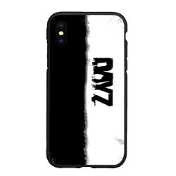 Чехол iPhone XS Max матовый Dayz черно белый ужас, цвет: 3D-черный