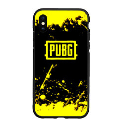 Чехол iPhone XS Max матовый PUBG online yellow