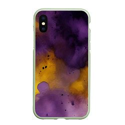 Чехол iPhone XS Max матовый Акварелика