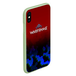 Чехол iPhone XS Max матовый Warframe броня солдата, цвет: 3D-салатовый — фото 2