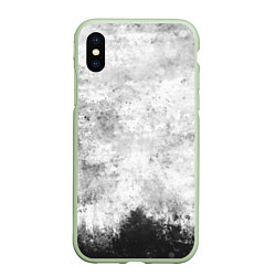 Чехол iPhone XS Max матовый Абстракция - black and white spot