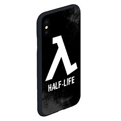 Чехол iPhone XS Max матовый Half-Life glitch на темном фоне, цвет: 3D-черный — фото 2