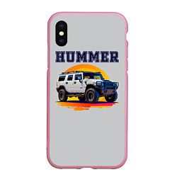 Чехол iPhone XS Max матовый Нейросеть - Hummer рисунок