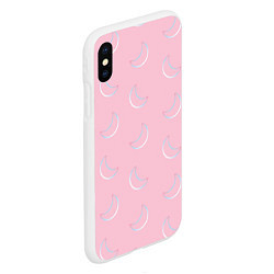 Чехол iPhone XS Max матовый Розовая луна, цвет: 3D-белый — фото 2