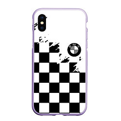 Чехол iPhone XS Max матовый BMW black geometry splash