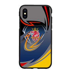 Чехол iPhone XS Max матовый Scania логотип