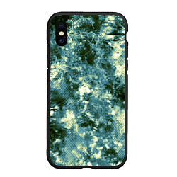 Чехол iPhone XS Max матовый Абстракция - ocean in grunge style