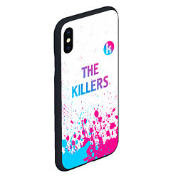 Чехол iPhone XS Max матовый The Killers neon gradient style посередине, цвет: 3D-черный — фото 2