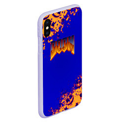 Чехол iPhone XS Max матовый Doom x marshmallow, цвет: 3D-светло-сиреневый — фото 2