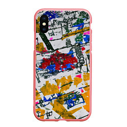 Чехол iPhone XS Max матовый Абстракция дорога, цвет: 3D-баблгам