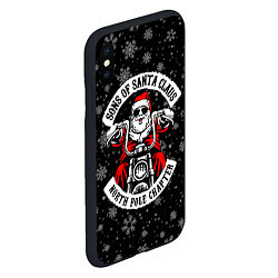 Чехол iPhone XS Max матовый Sons of Santa Claus north pole chapter, цвет: 3D-черный — фото 2