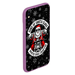 Чехол iPhone XS Max матовый Sons of Santa Claus north pole chapter, цвет: 3D-фиолетовый — фото 2