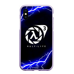 Чехол iPhone XS Max матовый Half life storm city