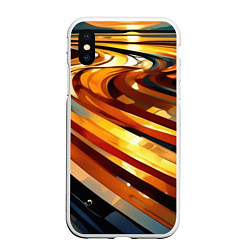 Чехол iPhone XS Max матовый Абстрактная дорога