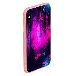 Чехол iPhone XS Max матовый Эфемерный камуфляж, цвет: 3D-баблгам — фото 2