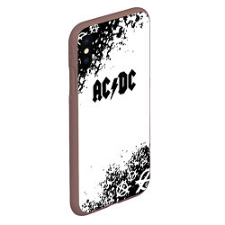 Чехол iPhone XS Max матовый AC DC anarchy rock, цвет: 3D-коричневый — фото 2