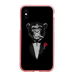 Чехол iPhone XS Max матовый Monkey business