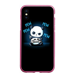 Чехол iPhone XS Max матовый Panda gamer