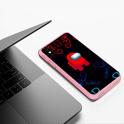 Чехол iPhone XS Max матовый Амонг ас bored neon, цвет: 3D-баблгам — фото 2