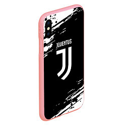 Чехол iPhone XS Max матовый Juventus спорт краски, цвет: 3D-баблгам — фото 2