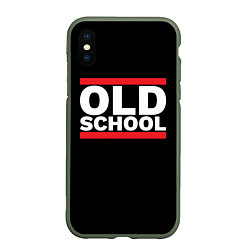 Чехол iPhone XS Max матовый Old school - experience, цвет: 3D-темно-зеленый