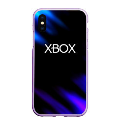 Чехол iPhone XS Max матовый Xbox neon games, цвет: 3D-сиреневый