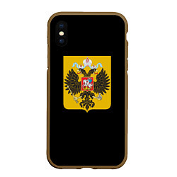 Чехол iPhone XS Max матовый Патриотическая символика герб России