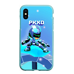 Чехол iPhone XS Max матовый Холодный новогодний PK XD, цвет: 3D-мятный