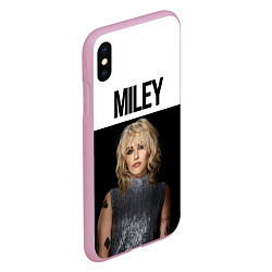 Чехол iPhone XS Max матовый Miley Cyrus, цвет: 3D-розовый — фото 2