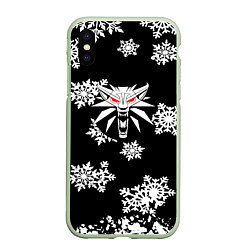 Чехол iPhone XS Max матовый Ведьмак зимняя охота