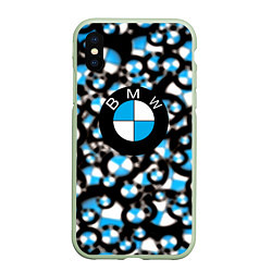 Чехол iPhone XS Max матовый BMW sportlogo