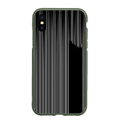 Чехол iPhone XS Max матовый Visual zebra stripes