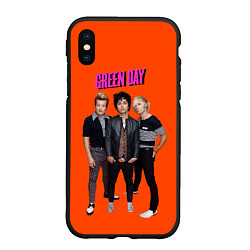 Чехол iPhone XS Max матовый Green Day trio