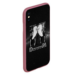 Чехол iPhone XS Max матовый Depeche Mode - Memento mori worldwilde tour, цвет: 3D-малиновый — фото 2