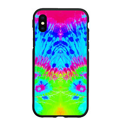 Чехол iPhone XS Max матовый Tie-Dye abstraction