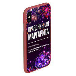 Чехол iPhone XS Max матовый Праздничная Маргарита: фейерверк, цвет: 3D-красный — фото 2