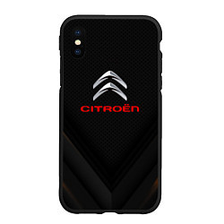 Чехол iPhone XS Max матовый Citroen sport geometry