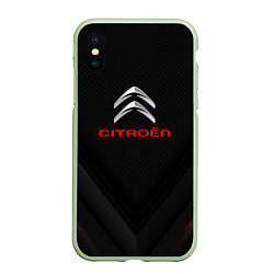 Чехол iPhone XS Max матовый Citroen sport geometry