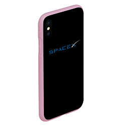 Чехол iPhone XS Max матовый NASA space usa, цвет: 3D-розовый — фото 2