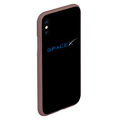 Чехол iPhone XS Max матовый NASA space usa, цвет: 3D-коричневый — фото 2