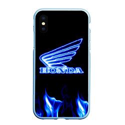 Чехол iPhone XS Max матовый Honda neon