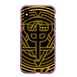 Чехол iPhone XS Max матовый Invincible Shield icon - Judas Priest