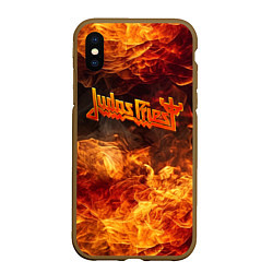 Чехол iPhone XS Max матовый Fire - Judas Priest