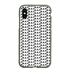 Чехол iPhone XS Max матовый BAP kpop steel pattern