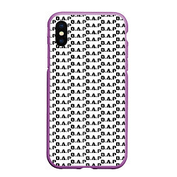 Чехол iPhone XS Max матовый BAP kpop steel pattern