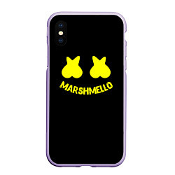 Чехол iPhone XS Max матовый Christopher Comstock yellow logo