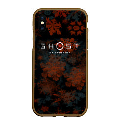 Чехол iPhone XS Max матовый Ghost of Tsushima winter game